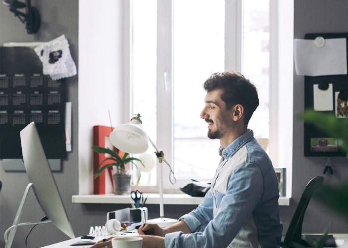 Person using computer