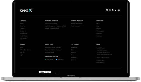 Kredx mockup