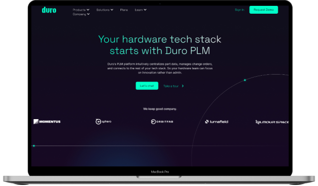 Duro lab mockup